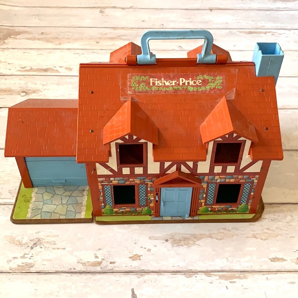 Vintage Fisher Price Little People Play House Dollhouse 1980